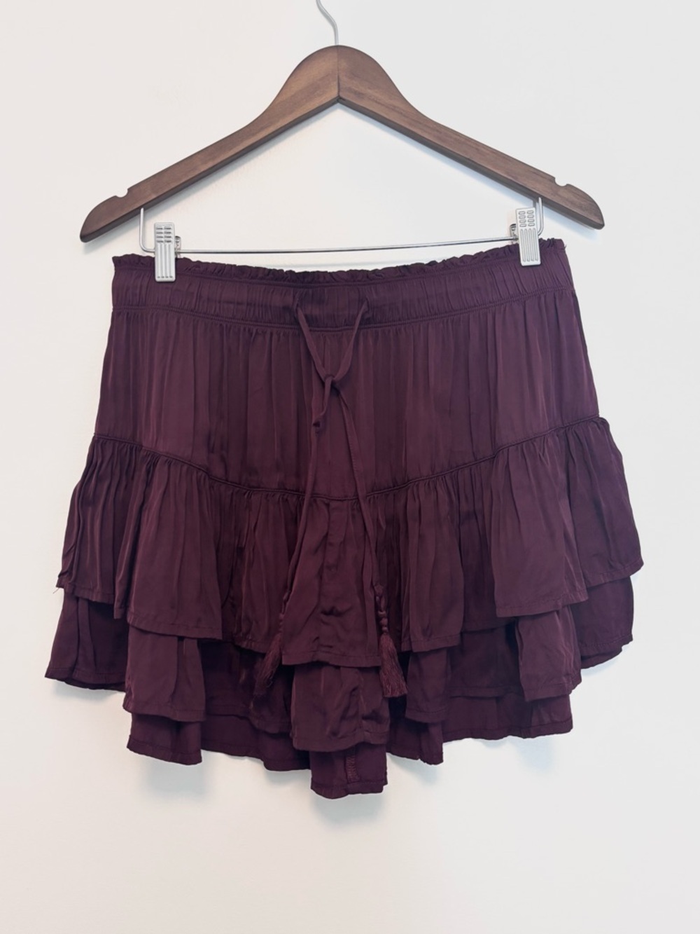 New Aerie Sweet N Silky Drawstring Mini Skirt - Picture 3 of 5